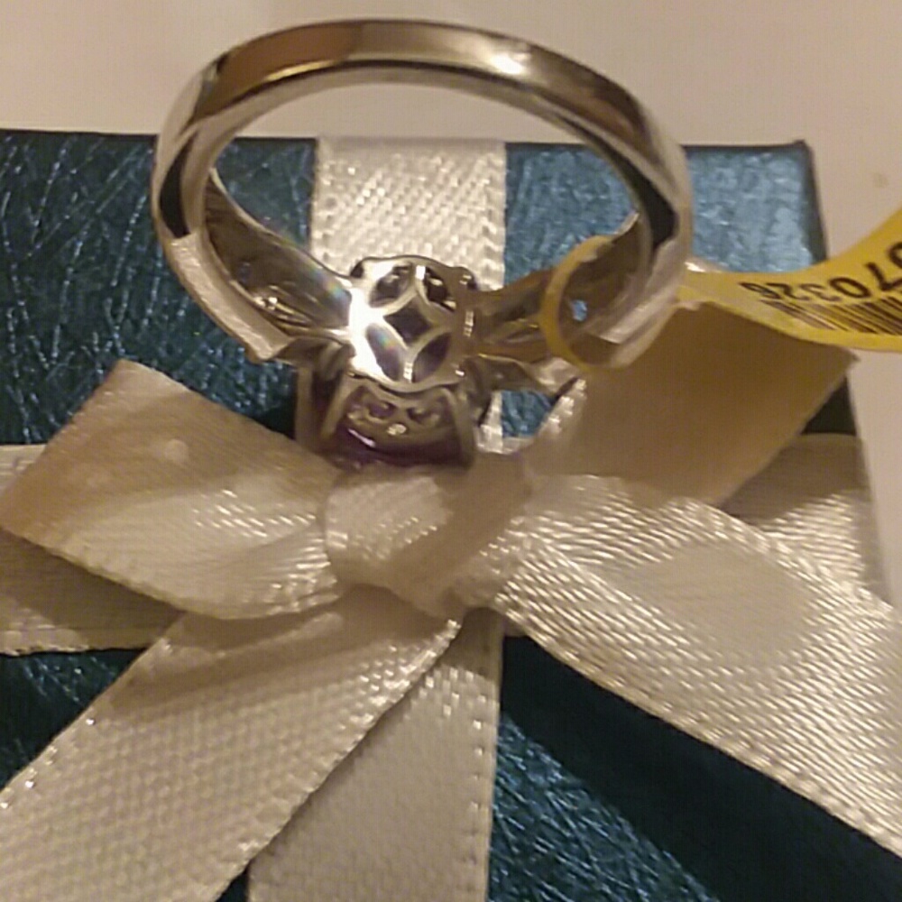 SIZE 8/ROSE De FRANCE AMETHYST RING, SIZE 7 - Picture 5 of 6